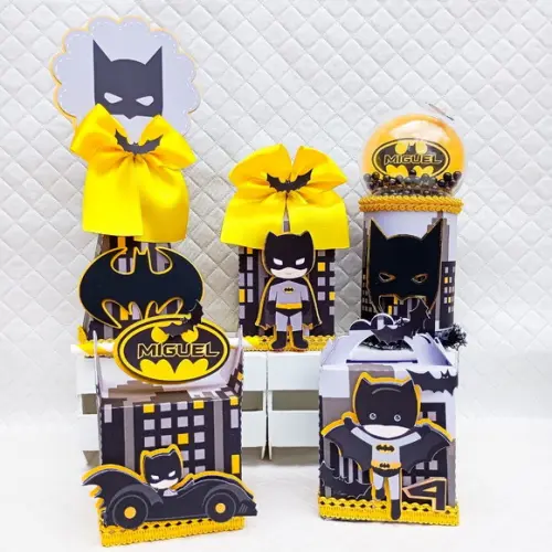 Kit 30 Caixas Personalizado Batman Luxo