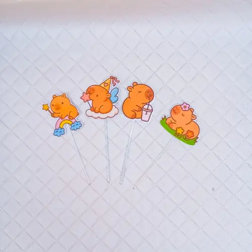 Topper para Docinho Capivara -50 Peças