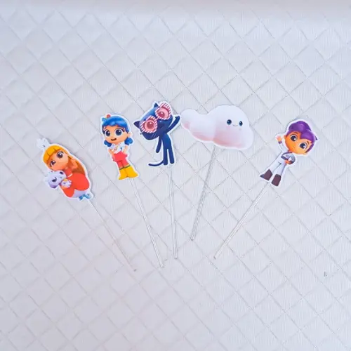 Topper para Docinho Vera e o Reino do Arco Íris -50 Peças