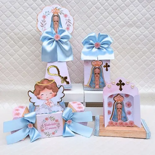 Kit 60 Caixas Personalizado Nossa Senhora Aparecida