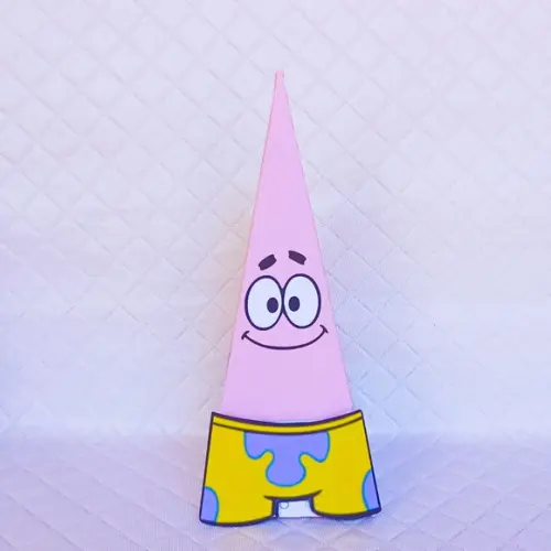 Caixa Cone/pirâmide Patrick- Bob Esponja - 20 Peças