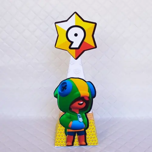 Caixa Cone/pirâmide Brawl Stars - 20 Peças