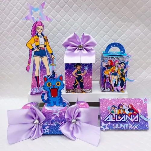 Kit 40 Caixas Personalizado Guerreiras K-pop