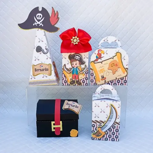 Kit 20 Caixas Personalizado Pirata