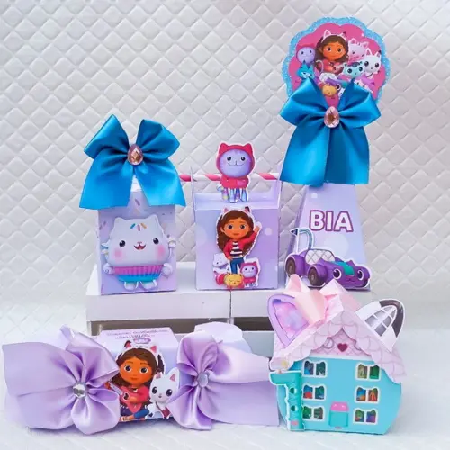 Kit 30 Caixas Personalizado a Casa Mágica da Gabby