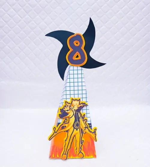 Caixa Cone/pirâmide Naruto
