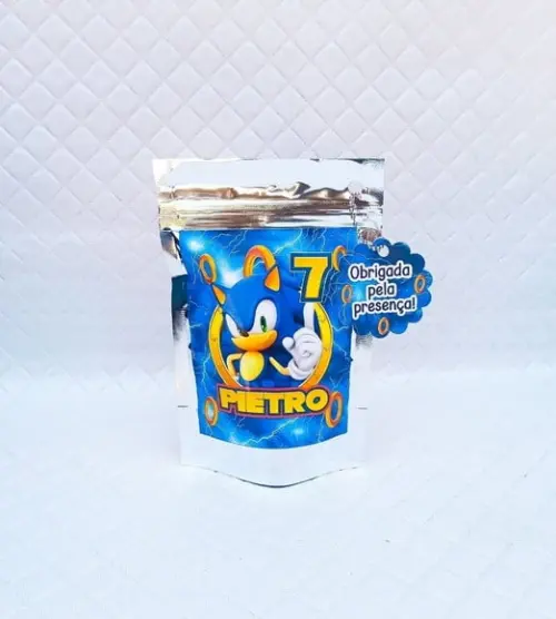 Kit 30 Saquinho Metalizado Zip Lock Sonic-m