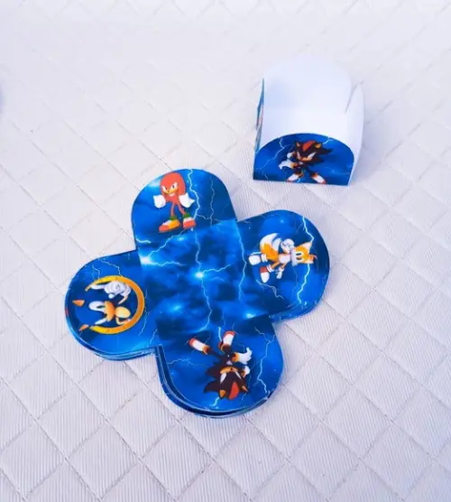 Kit 50 Forminha para Docinho Sonic
