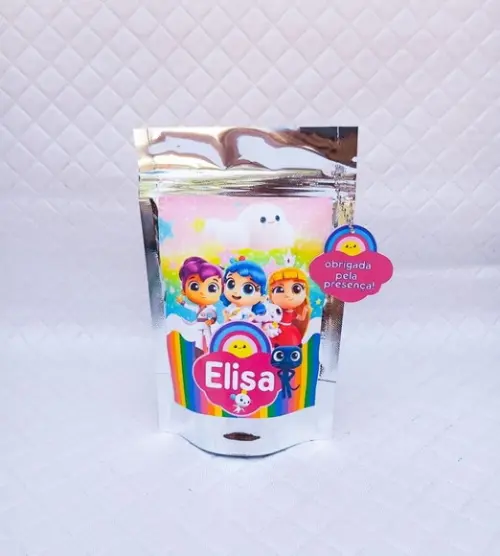 Kit 30 Saquinho Zip Lock Vera e o Reino do Arco Íris - G