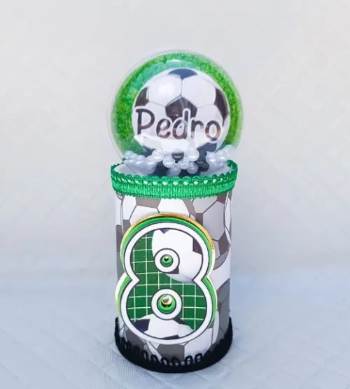 Kit 10 Cofrinhos Lembrancinhas Luxo Futebol