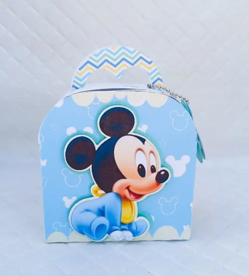 Caixas Maleta Personalizado Mickey Baby - 20 Peças