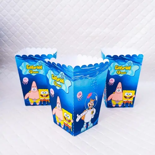 Caixa Pipoca Bob Esponja - 20 Peças
