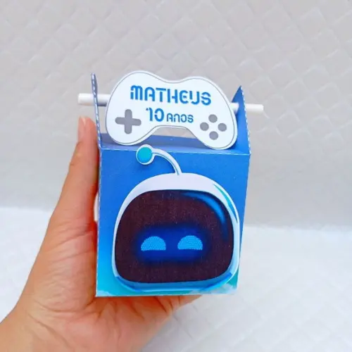 Caixa Canudo Astro Bot - 20 Peças