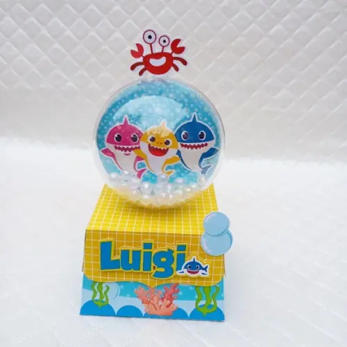 Kit 15 Lembrancinha Baby Shaker Menino