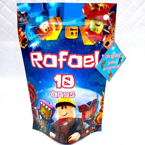 Kit 20 Saquinho Metalizado Roblox G
