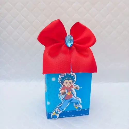 Kit 20 Caixas Milk Box Lembrancinhas Beyblade
