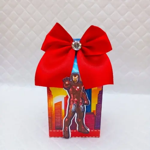 Caixa Milk Box Personalizado Vingadores - 20 Peças