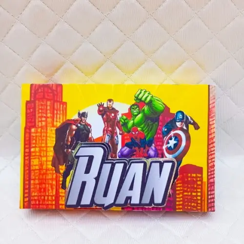 Caixa Kit Kat Personalizado Vingadores - 20 Peças
