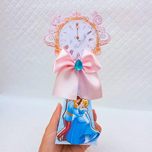 Caixa Cone/pirâmide Princesa Cinderela - 20 Peças