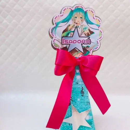 Caixa Cone/pirâmide Hatsune Miku - 20 Peças
