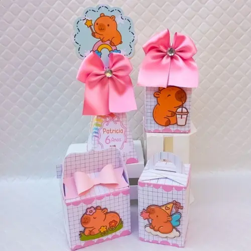 Kit 20 Caixas Personalizado Capivara