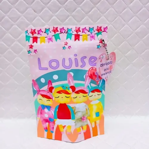Kit 20 Saquinhos Metalizado Personalizado Metoo Doll - P