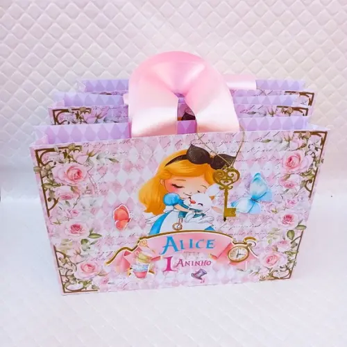 Sacolinha Personalizada G - Alice no País das Maravilhas