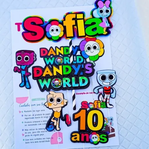 Topo de Bolo Dandy's World