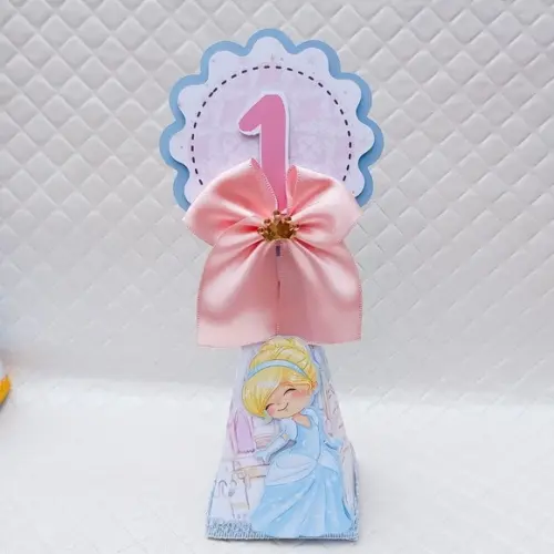 Caixa Cone/pirâmide Princesas da Disney Baby - 20 Peças