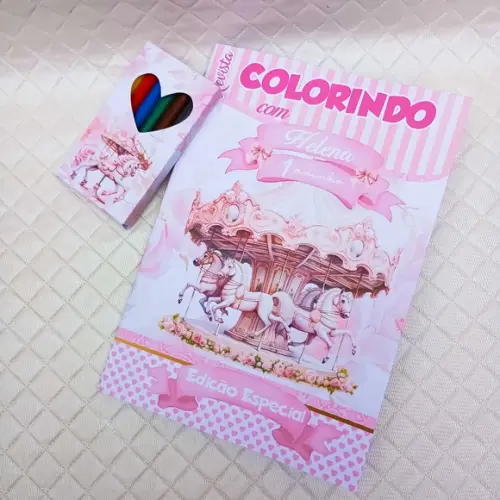 Revista para Colorir Carrossel Encantado