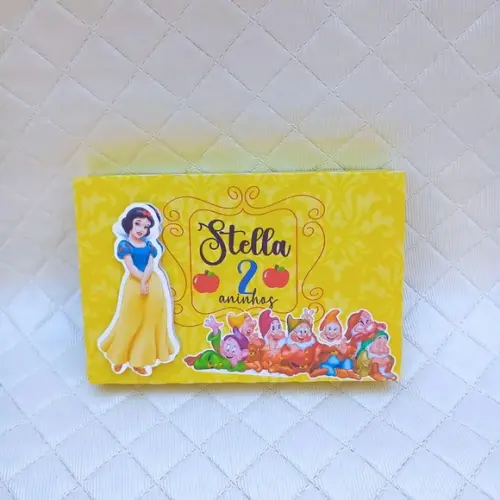 Caixa Kit Kat Personalizado Branca de Neve-20 Peças