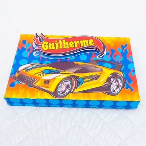 Caixa Kit Kat Personalizado Hot Wheels -20 Peças