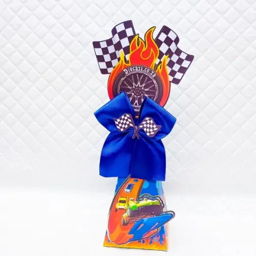 Caixa Cone/pirâmide Personalizado Hot Wheels -20 Peças