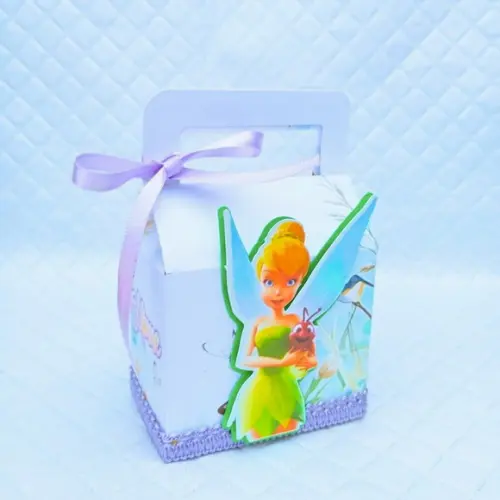 Caixa Maleta Quadrada Personalizado Sininho Tinker Bell