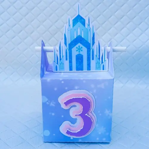 Caixa Canudo Frozen- 20 Peças