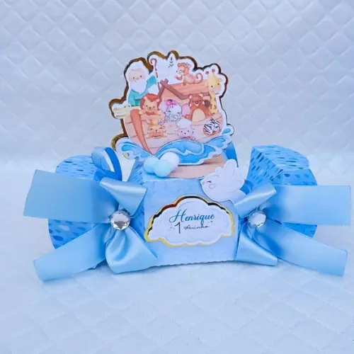 Caixa Bala Personalizado Arca de Noé Luxo-20 Peças