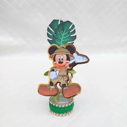 Tubete Personalizado Mickey Safari Luxo - 10 Peças
