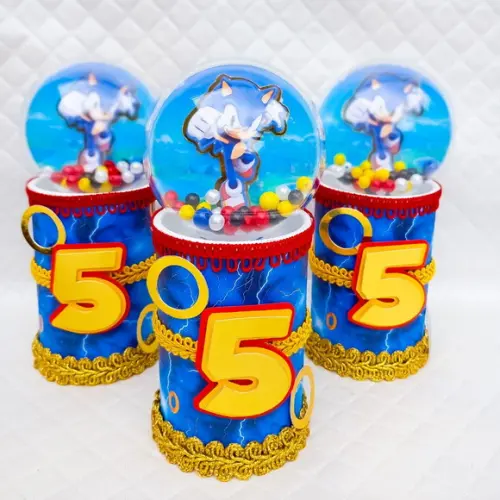 Cofrinho Sonic Luxo - 10 Itens