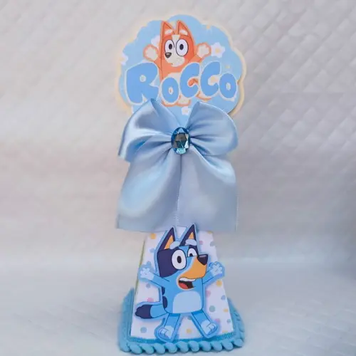 Caixa Cone/pirâmide Bluey Luxo Menino - 20 Peças