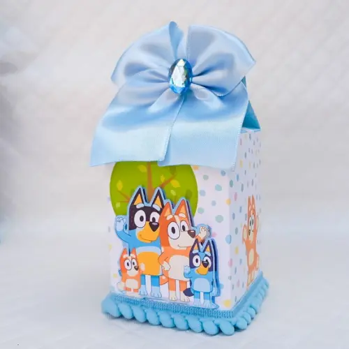 Caixas Milk Box Bluey Luxo Menino - 20 Peças
