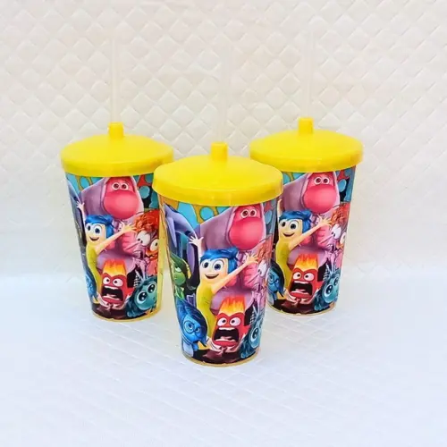 Kit 20 Copo Twister 500ml Personalizado Divertidamente