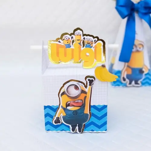 Caixa Canudo Minions - 20 Peças