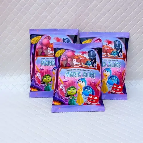 Kit 20 Salgadinho Personalizado Divertidamente
