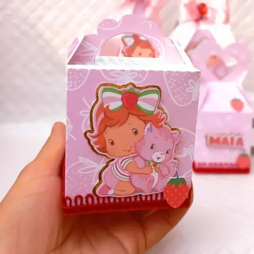 Caixa Lanchinho Moranguinho Baby - 20 Peças
