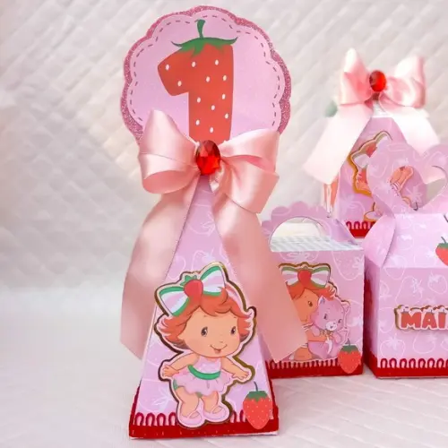 Caixa Pirâmide Moranguinho Baby - 20 Peças
