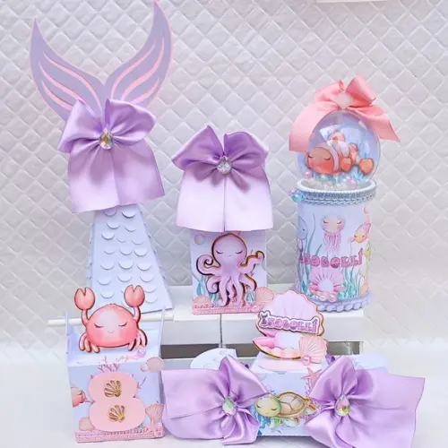 Kit 20 Personalizado Fundo do Mar Luxo