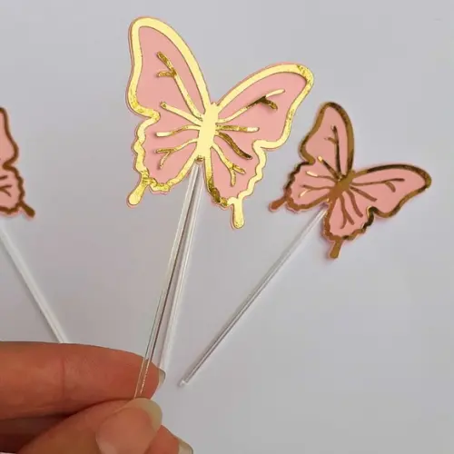 Kit 50 Topper para Docinho Jardim das Borboletas