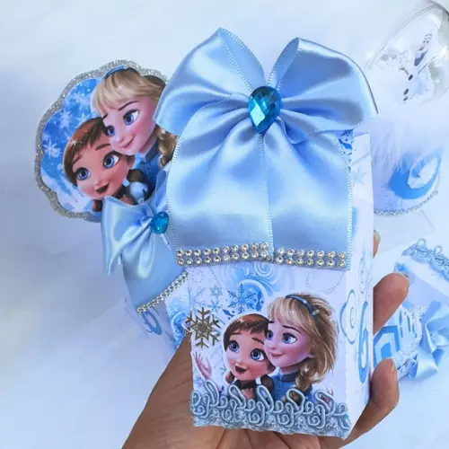 Lembrancinha Caixa Milk Box Frozen Baby