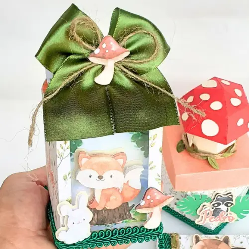 10 Caixas Milk Box Bosque Encantado