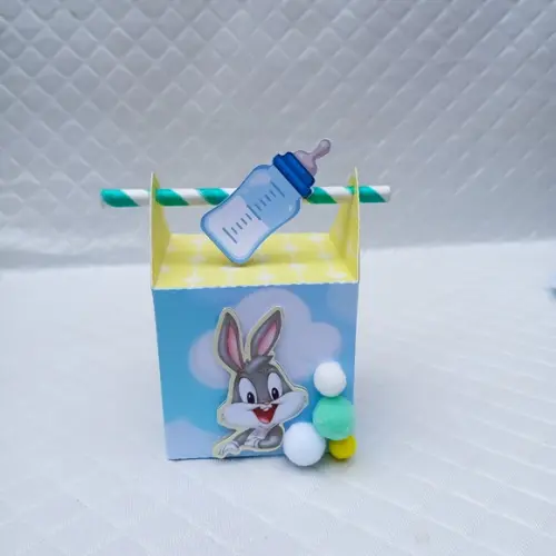 Caixa Canudo Personalizado Baby Looney Tunes - 20 Peças